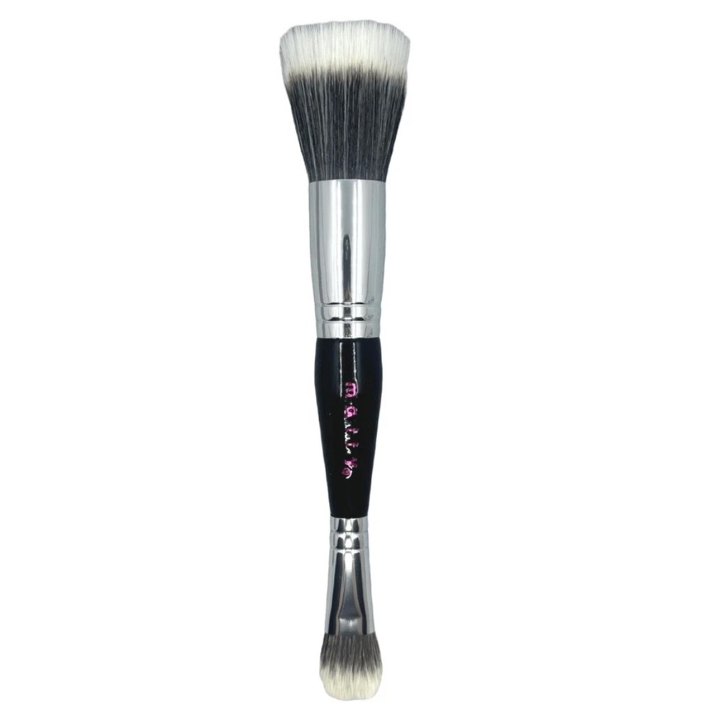 Mally Beauty Double-Ended Face & Eye Full Size Make-Up Brush Tools Eyeshadow - Picture 2 of 2
